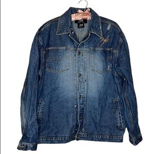 Balla NYC Denim jean jacket size Large